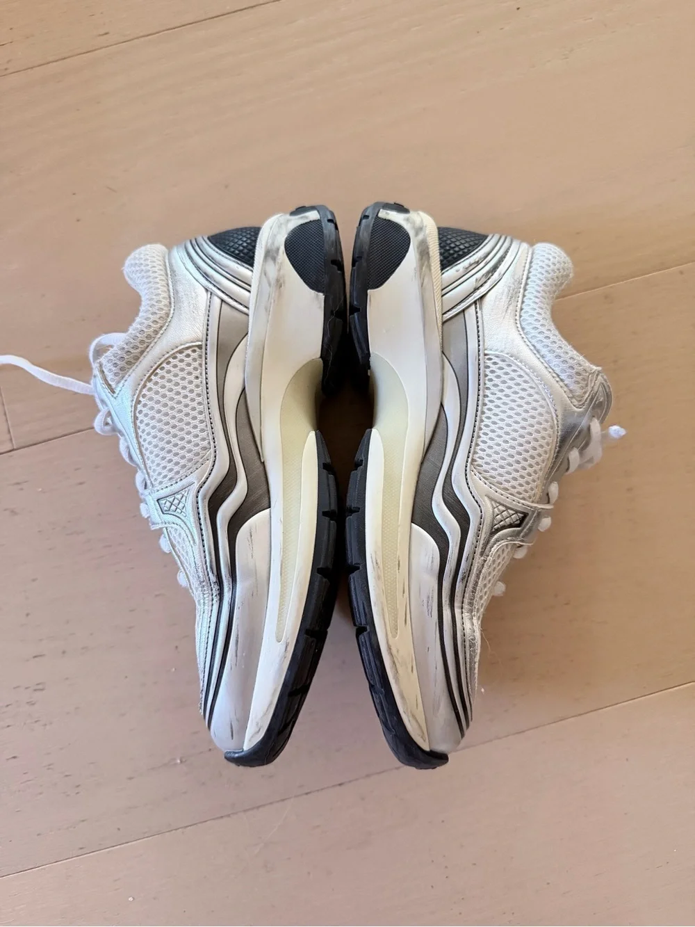 Chanel Interlocking CC Logo Mesh Chunky Sneakers